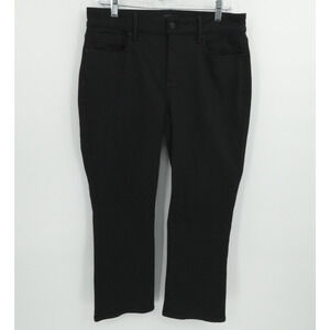 NYDJ Jeans Womens 10 Black Marilyn Straight Lift Tuck Stretch Casual‎ Everyday